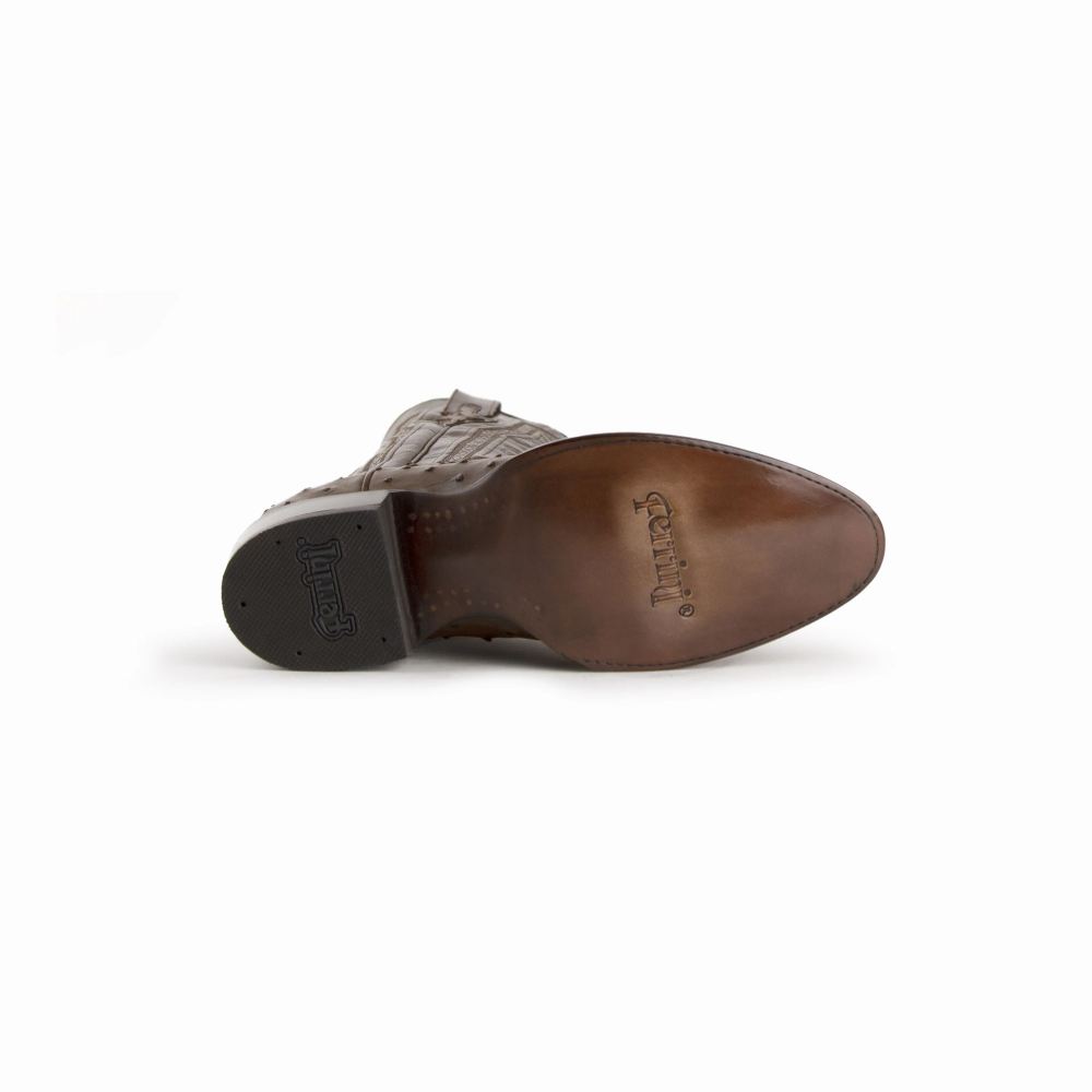 Ferrini | Colt - Men's Full Quill Ostrich-Kango Tabac