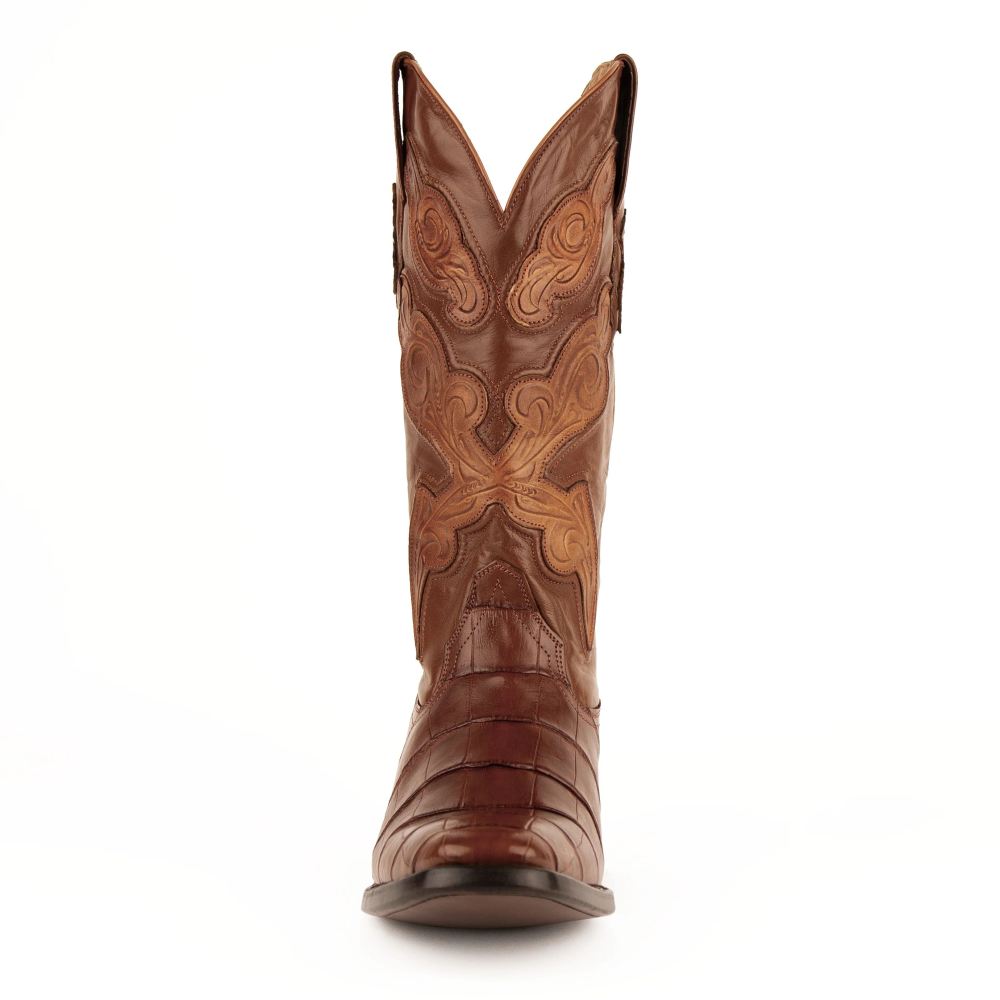 Ferrini | Men's Stallion - American Alligator-Cognac