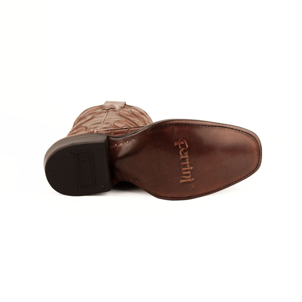 Ferrini | Men's Stallion - American Alligator-Cognac