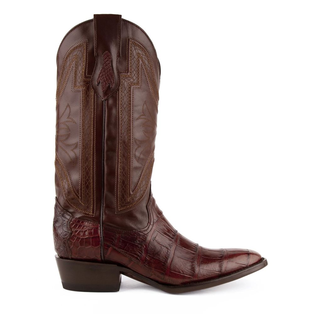 Ferrini | Men's Stallion - American Alligator-Chocolate