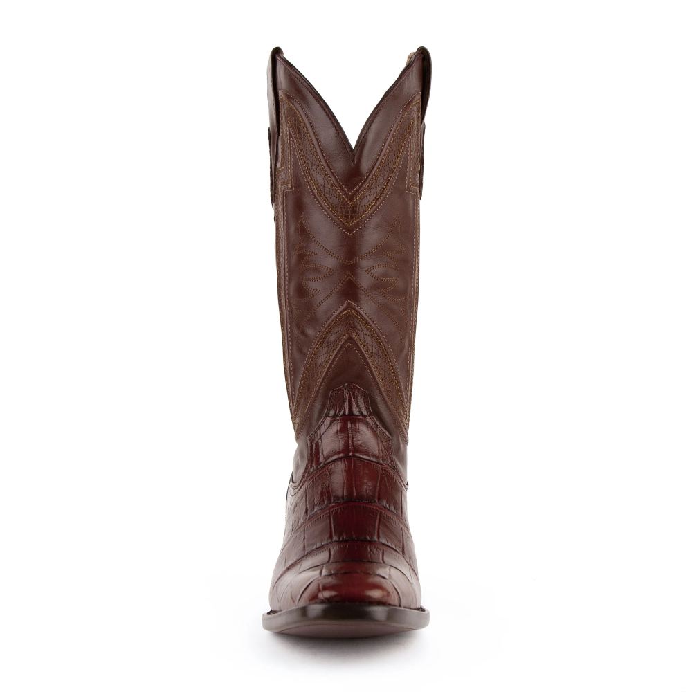 Ferrini | Men's Stallion - American Alligator-Chocolate