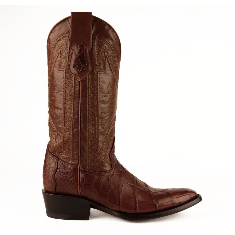 Ferrini | Men's Stallion - American Alligator-Cognac