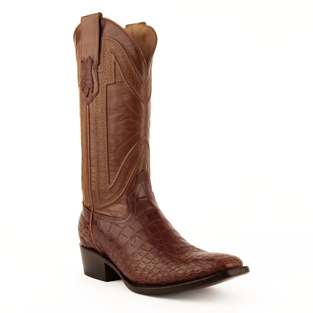 Ferrini | Men's Stallion - American Alligator-Cognac