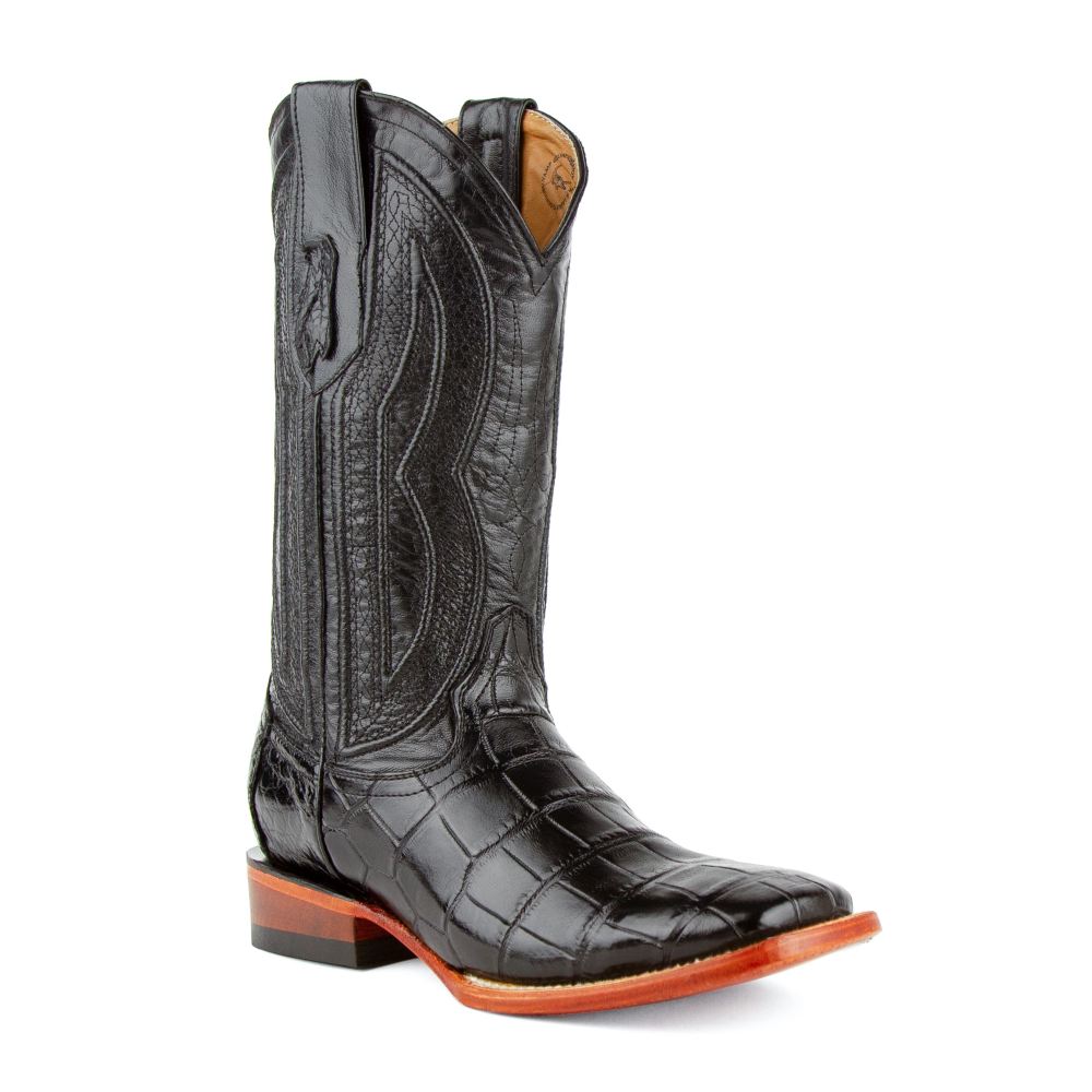 Ferrini | Men's Stallion - American Alligator-Black