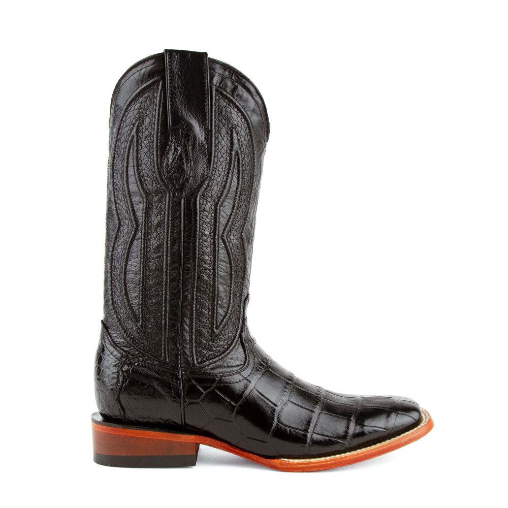 Ferrini | Men's Stallion - American Alligator-Black