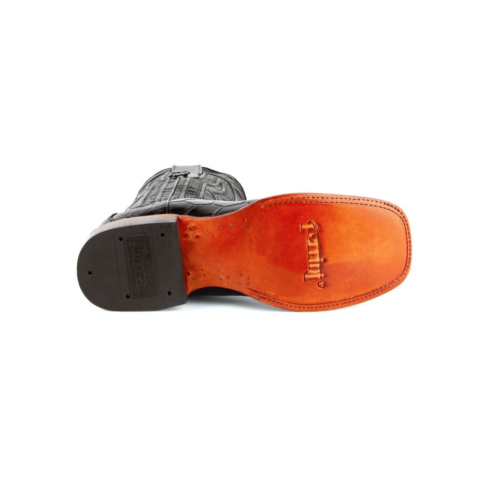 Ferrini | Men's Stallion - American Alligator-Black