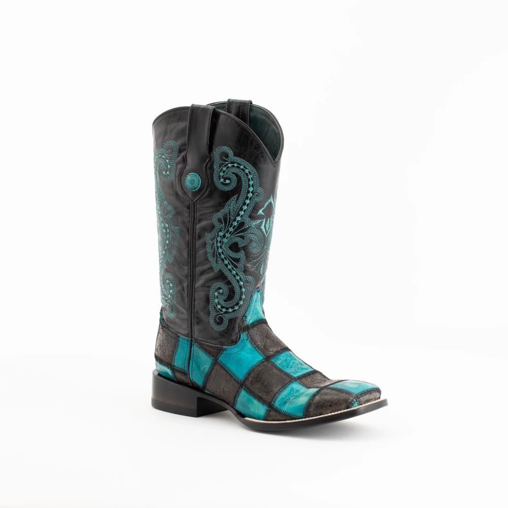 Ferrini | Men's Patchwork - Men's-Black/Teal