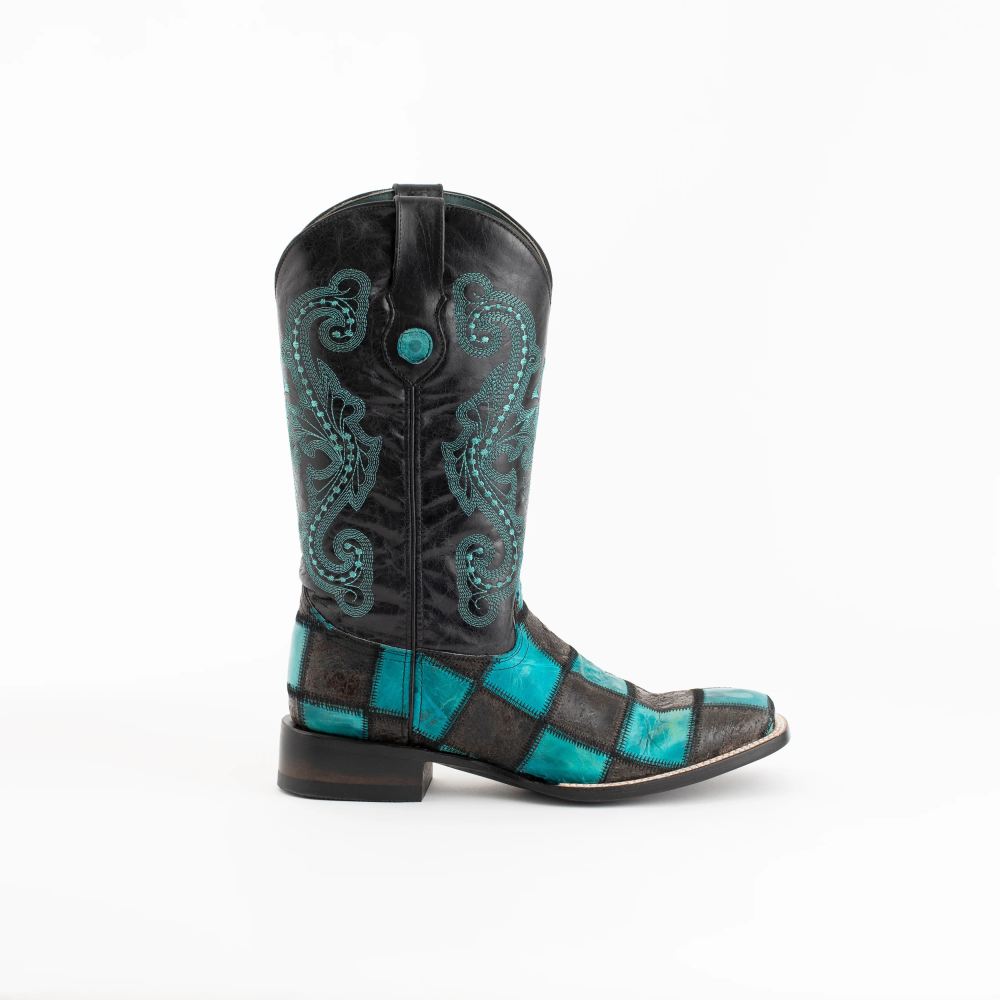 Ferrini | Men's Patchwork - Men's-Black/Teal