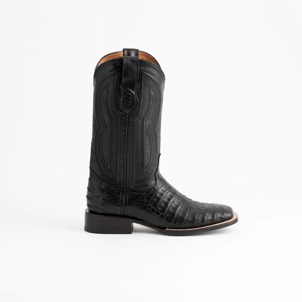 Ferrini | Men's Belly Caiman Dakota-Black