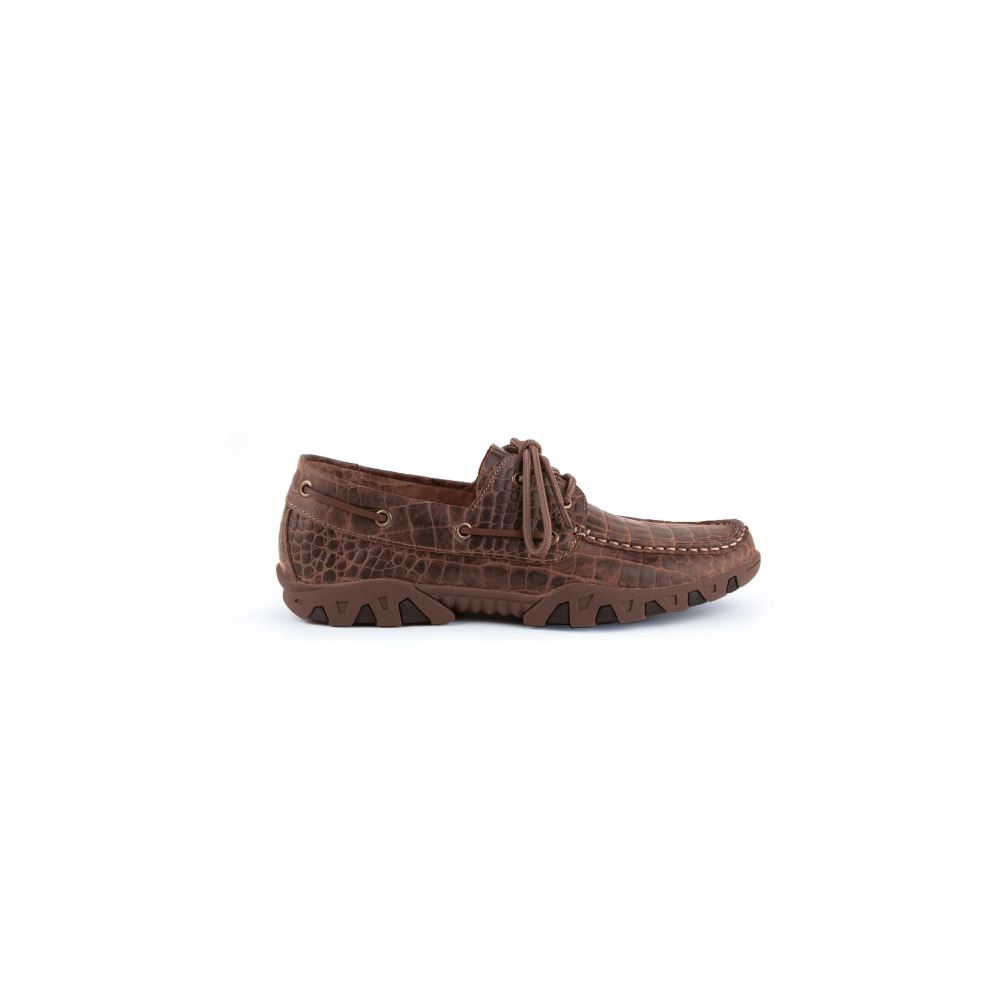 Ferrini | Men's Cowhide Print Loafer-Brown