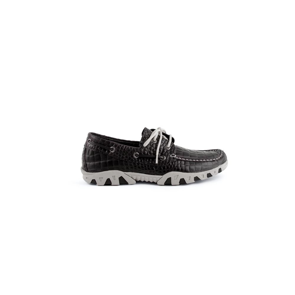 Ferrini | Men's Cowhide Print Loafer-Black