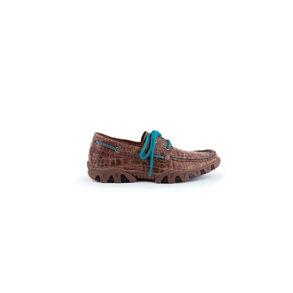 Ferrini | Women's Cowhide Print Loafer-Brown