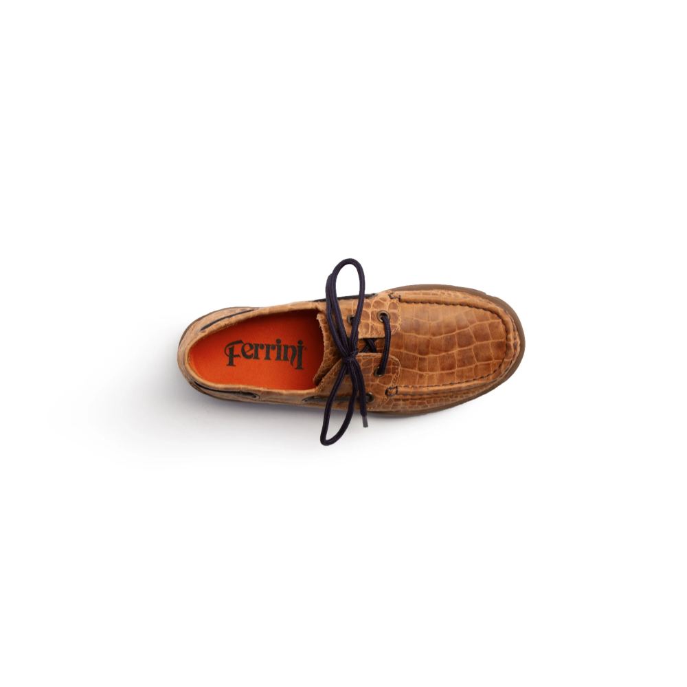 Ferrini | Women's Cowhide Print Loafer-Honey