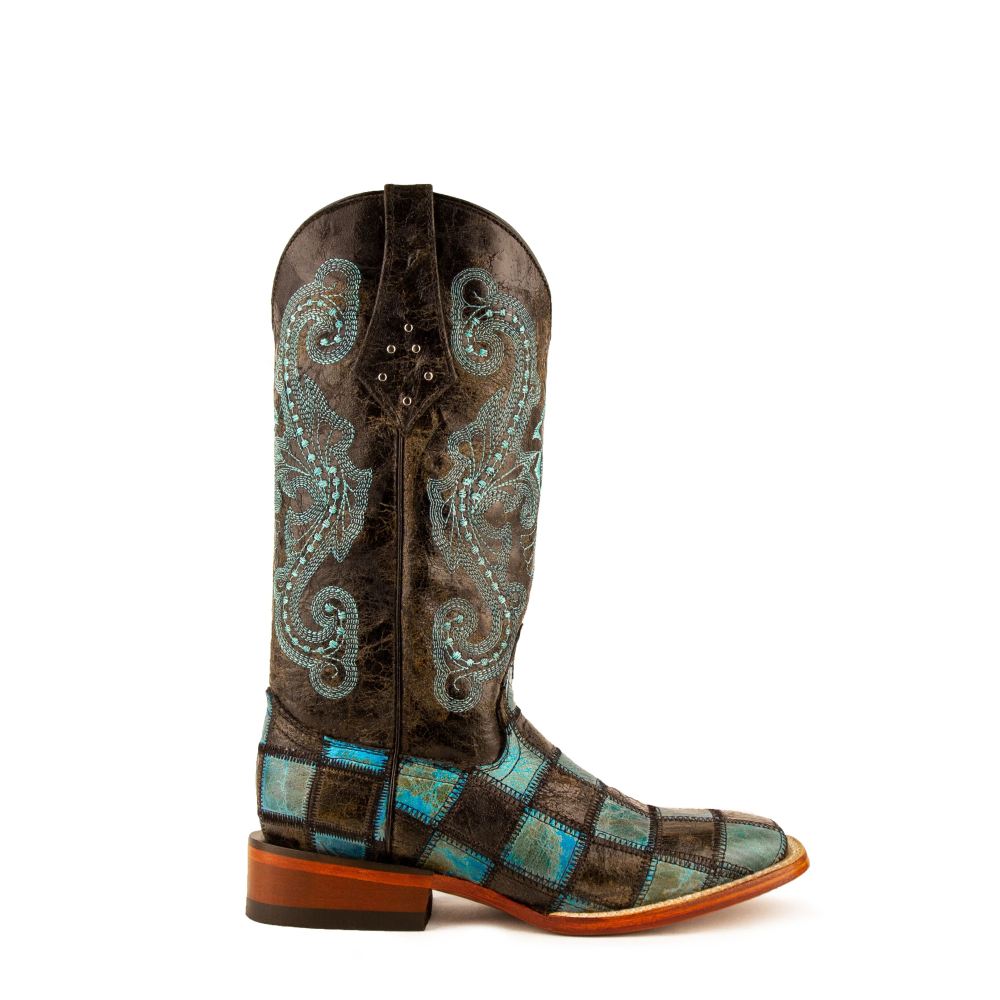 Ferrini | Women's Patchwork-Black/Teal