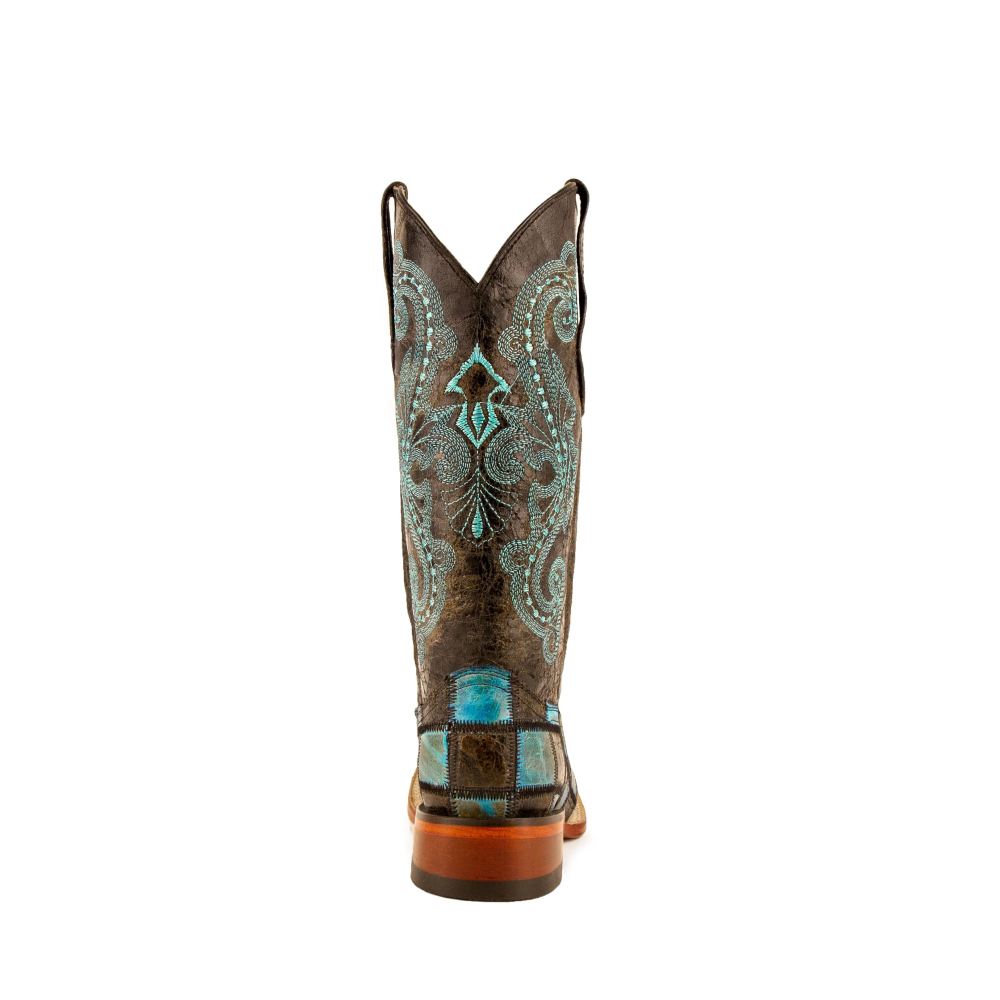 Ferrini | Women's Patchwork-Black/Teal