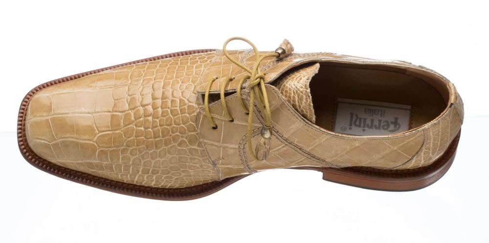 Ferrini | Men's Belly Alligator 205-Beige