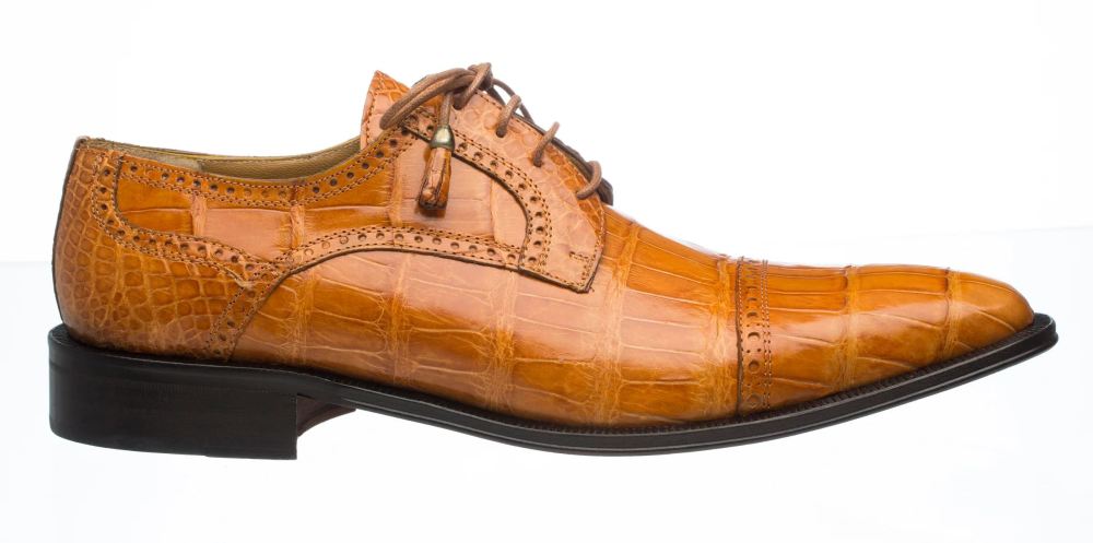 Ferrini | Men's Belly Alligator 216-Cognac