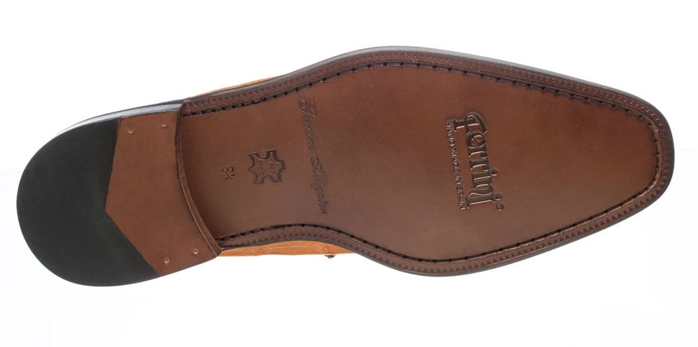 Ferrini | Men's Belly Alligator 216-Cognac