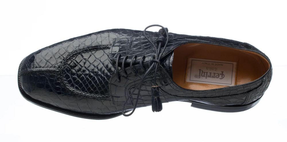 Ferrini | Men's Belly Alligator 3520-Navy