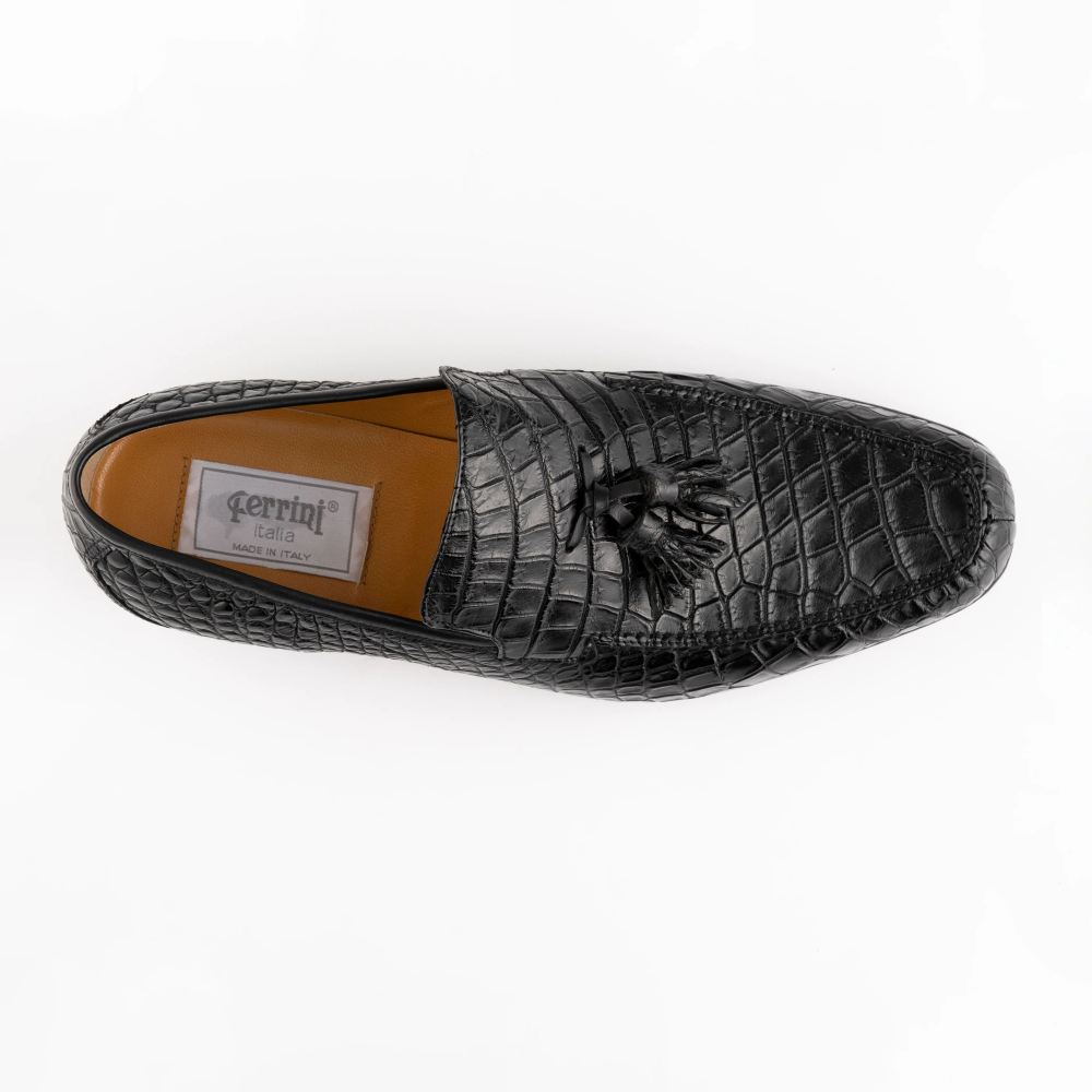 Ferrini | Men's Crocodile 3918-Black