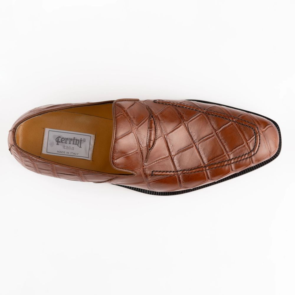 Ferrini | Men's Alligator 3877-Cognac